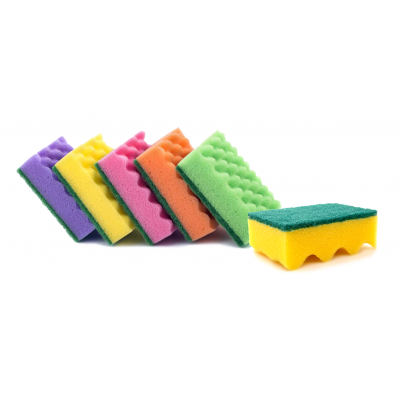 Knurled kitchen scourers