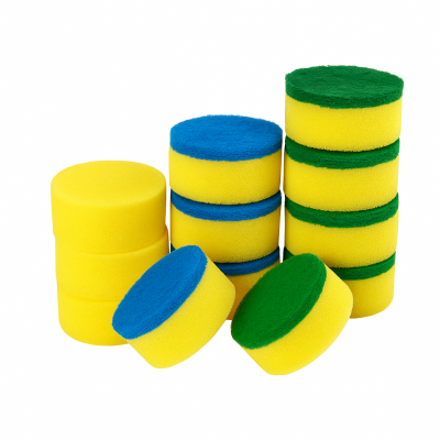Round kitchen scourer