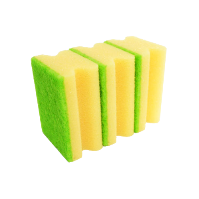 Profiled kitchen scourer